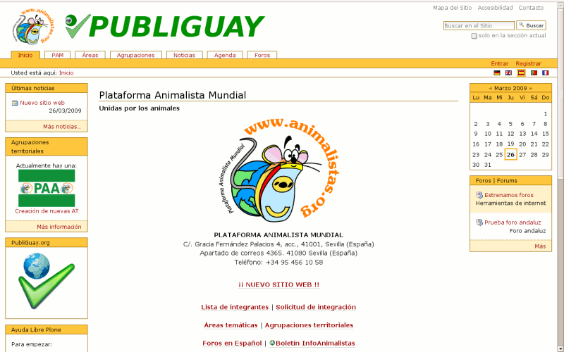 Nuevo sitio web de Publiguay.org